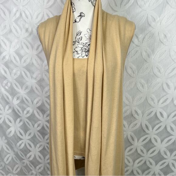 Vintage Neiman Marcus 100% Cashmere Sleeveless Cardigan 2 piece Set Size M - Picture 10 of 14